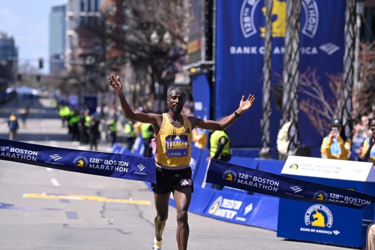 Hellen Obiri repeats; Ethiopia's Sisay Lemma wins his first Boston Marathon
