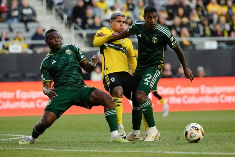 Crew rally twice to earn 2-2 draw with Timbers