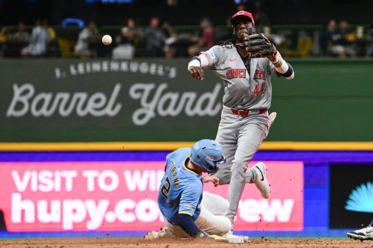 Hot-hitting Jeimer Candelario leads Reds past Brewers
