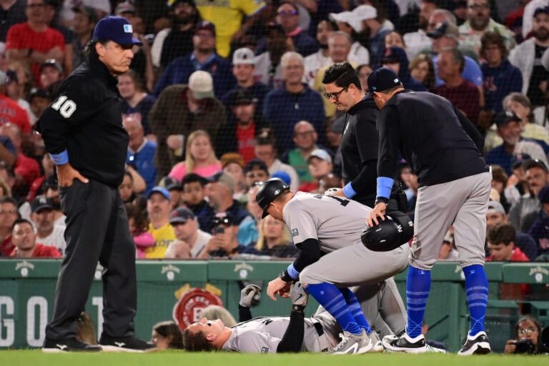 Yankees 1B Anthony Rizzo (arm) undergoing tests after collision