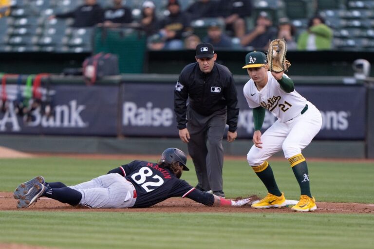Shea Langeliers' two-run blast lifts A's over Twins