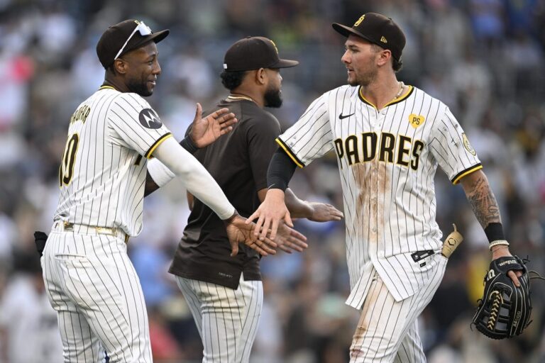Short-handed Padres vie for series sweep of Brewers