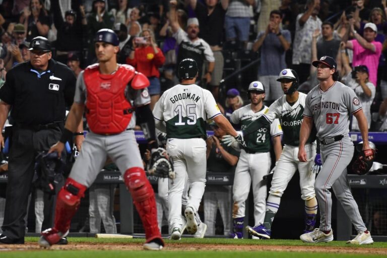 MLB roundup: Rockies win on 1st walk-off pitch clock violation