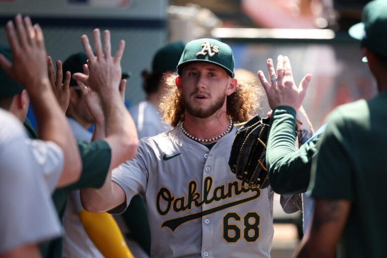MLB roundup: At age 22, A's starter Joey Estes blanks Angels