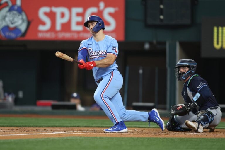 Rangers sweep Rays with 13-run, 19-hit attack