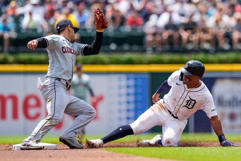 Tigers pound first-place Guardians, win series