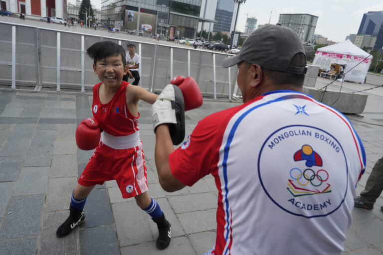 Mongolia Boxing Boy Photo Gallery