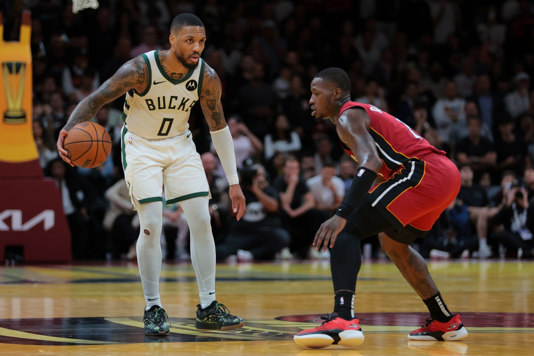 NBA roundup: Damian Lillard hoists banged-up Bucks over Heat