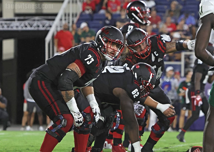 FAU-Football-USF-O-Line-11-1-24-Atcavage-Maranges