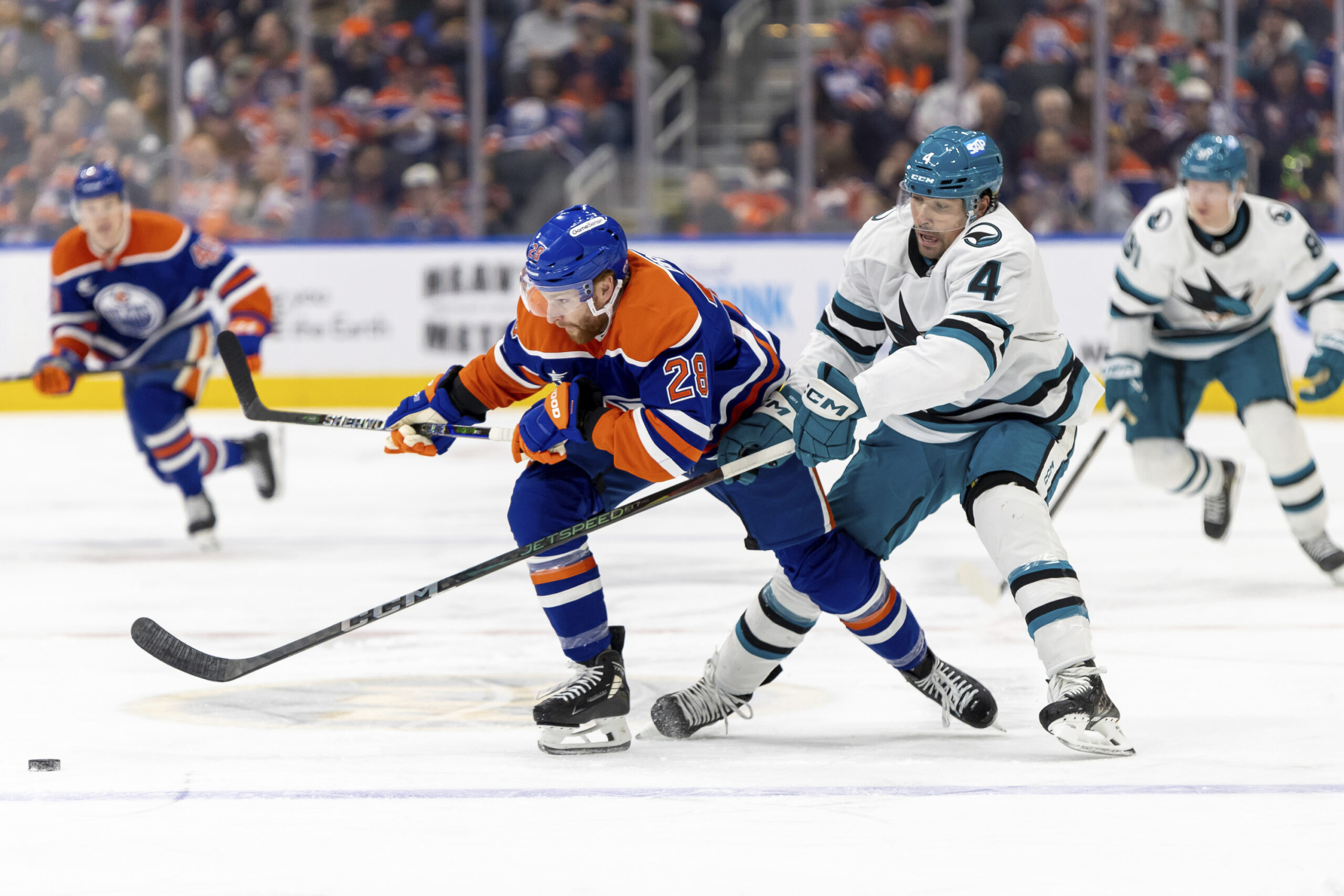 Sharks Oilers Hockey