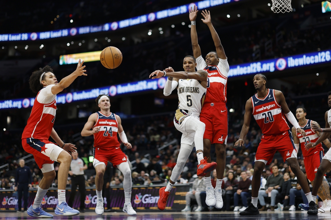 Pelicans find winning result again at lowly Wizards' expense